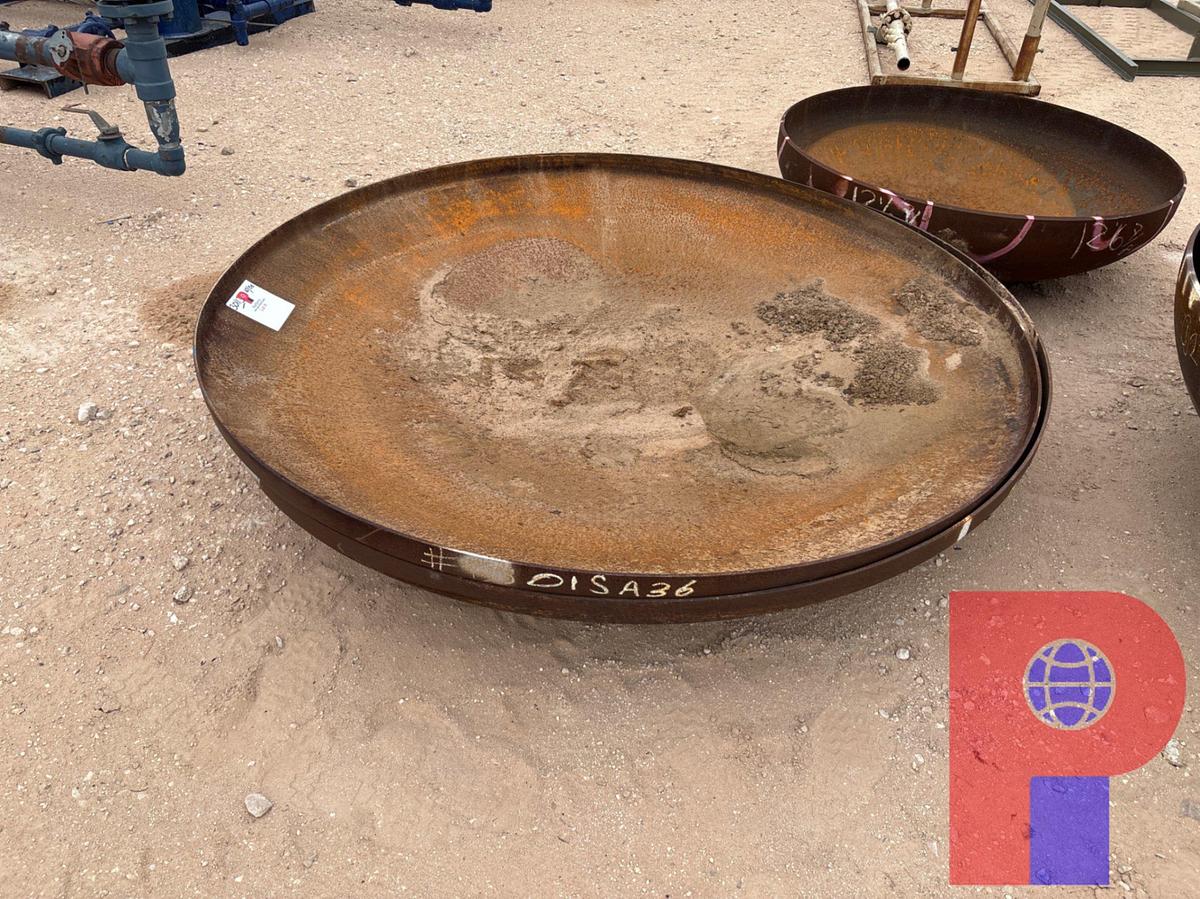 Used (2) 72”DIA PRESSURE VESSEL END CAPS