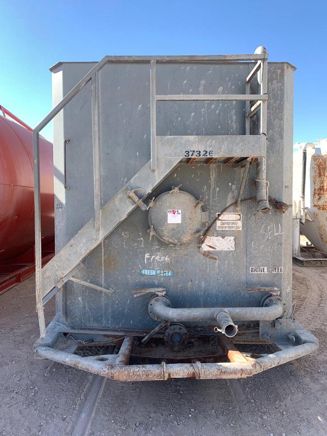 Used 47’ L x 9’ W x 11’ T 620 Barral Skidded Frac Tank