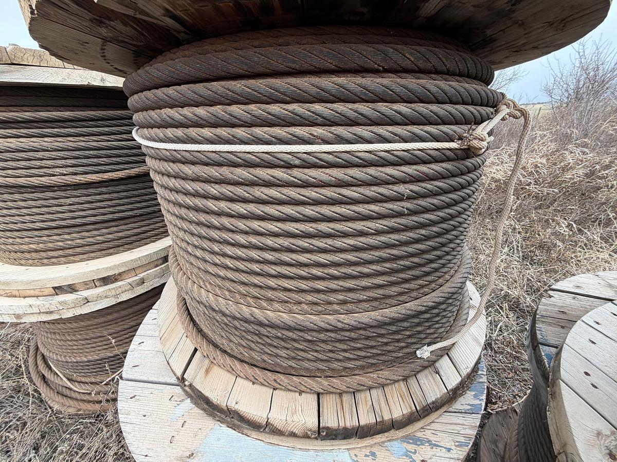 Used (13) SPOOLS OF 1" USED DRILL LINE