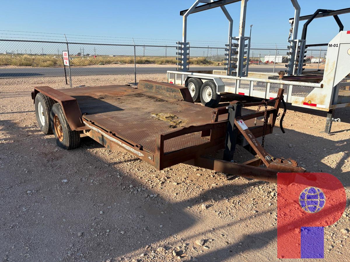 Used SHOPBUILT 16’ X 7’ T/A BUMPER PULL CAR HAUL TRAILER