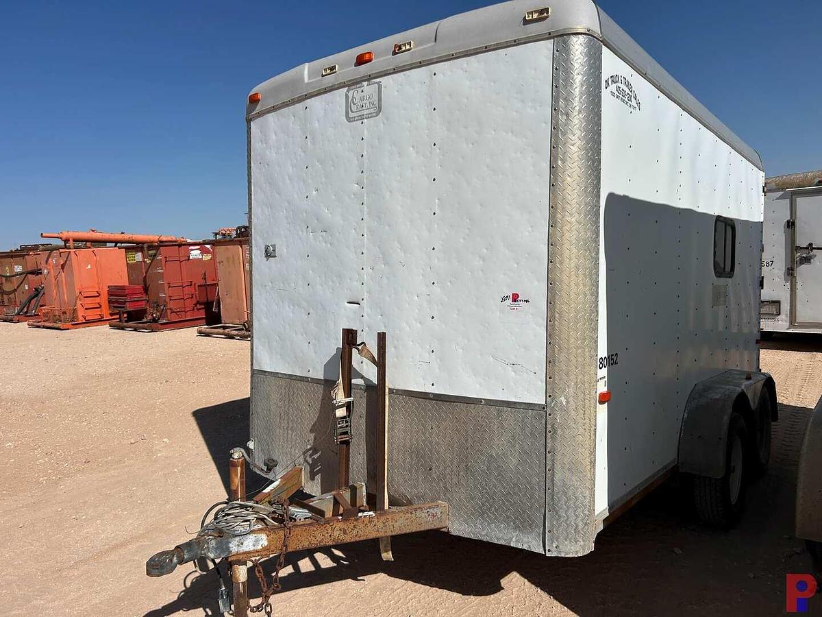 Used 2013 CARGO CRAFT ,INC. 12’ X 86” T/A BUMPER PULL CREW TRAILER