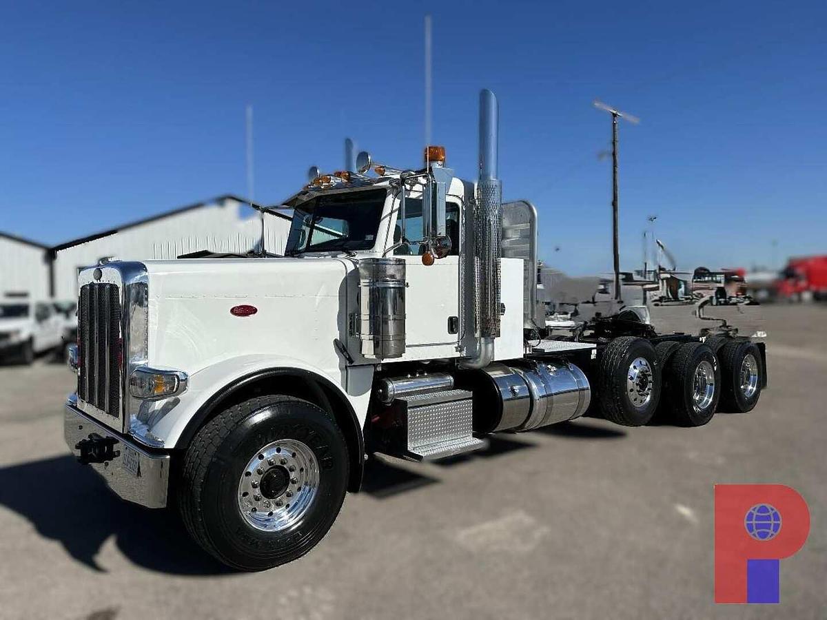 Used 2014 PETERBILT 388 TRI AXLE DAY CAB TRUCK TRACTOR