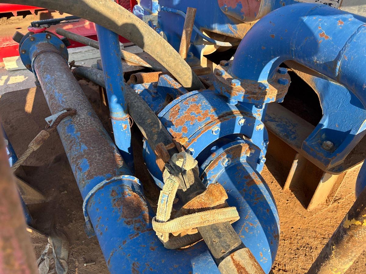 Used Gardner Denver PAH triplex pump unit, skidded