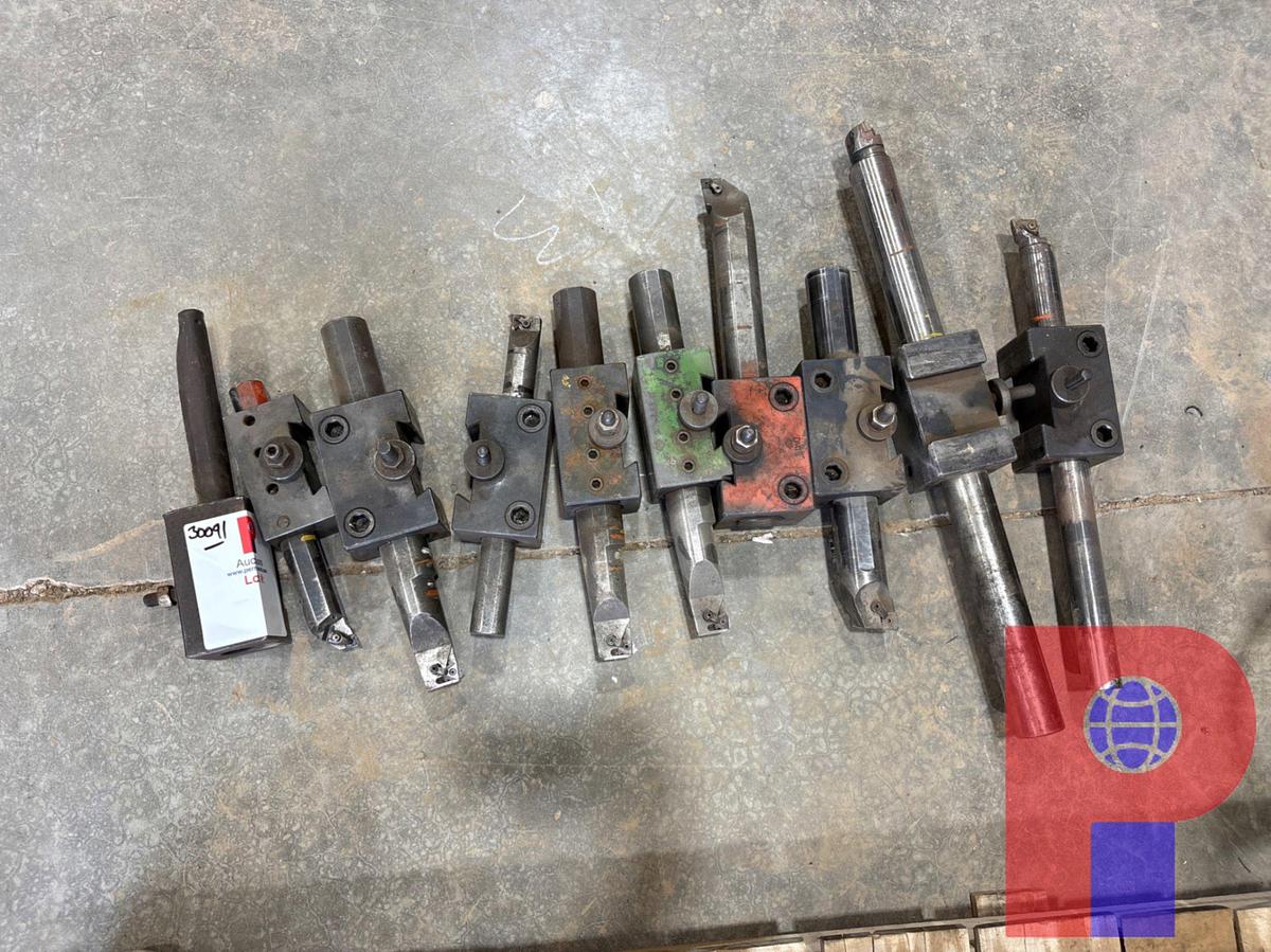 Used (10) ASSORTED BORING BAR TOOL HOLDERS FOR LATHE