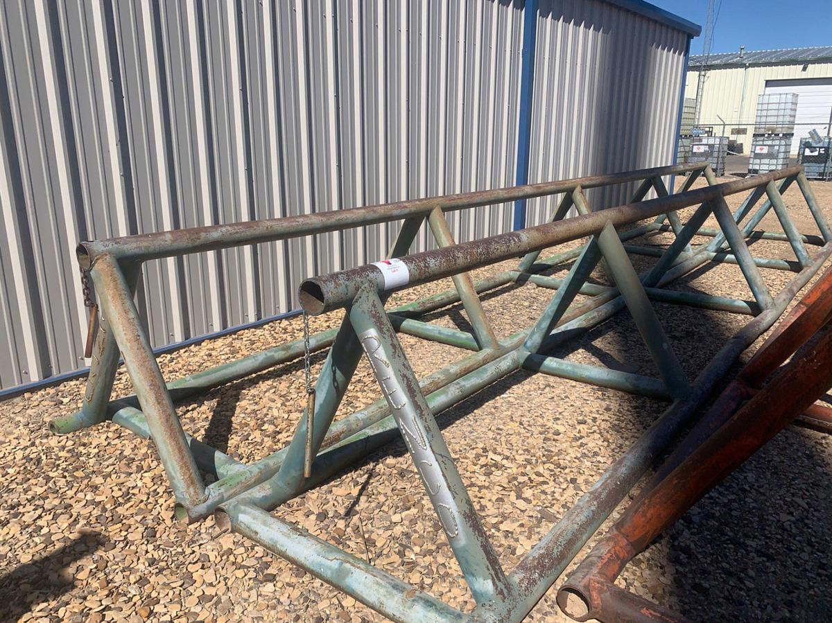 Used (2) 30’ x 40” Triangle Pipe Racks