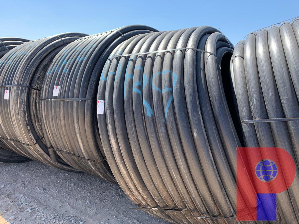 Used 1,000 FOOT ROLL OF 3” IPS DR9 POLY PIPE