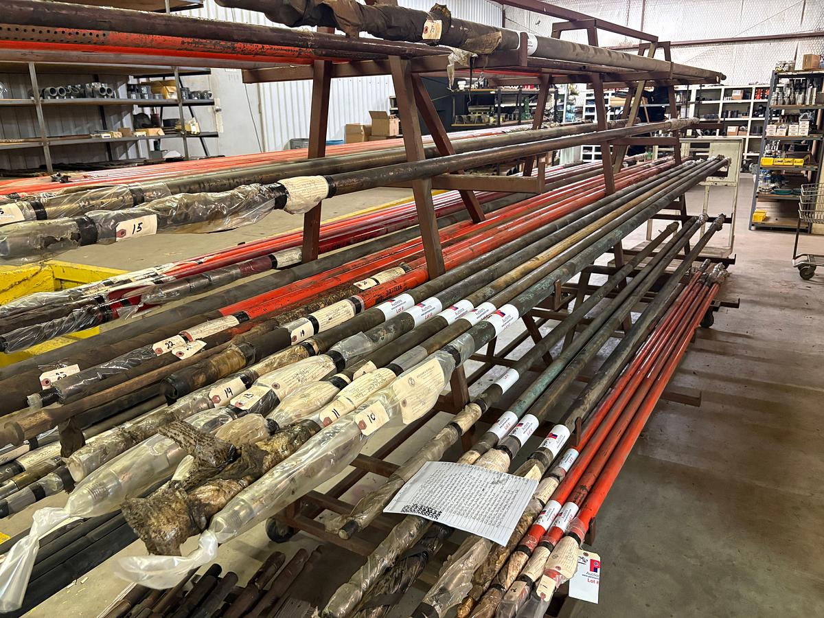 Used 2 x 1-1/2 x 16, 4’ metal PLGR, BZ CHR BBL, SS TRIM- ROD- TOP HOLD DOWN
