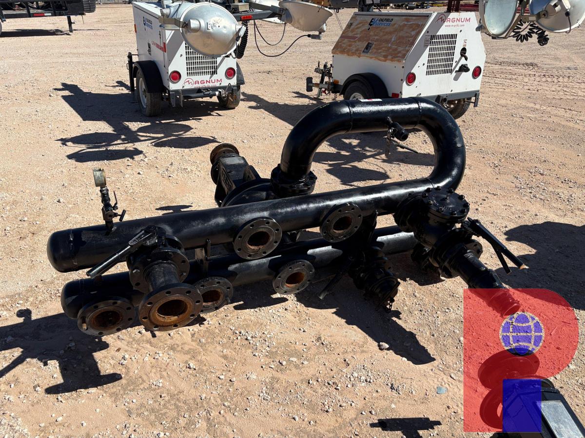 Used MCM 250X SERIES 5X6X11 CENT PUMP W/ 4-STATION INTAKE & DISCHARGE MANIFOLDS