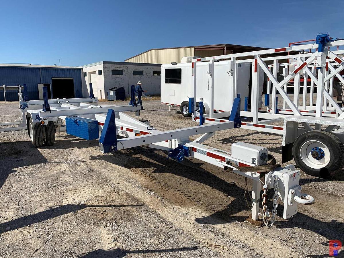 Used 2017 BRINDLE PRODUCTS, INC. 25’ S/A DUAL WHEEL PINTLE HITCH POLE TRAILER