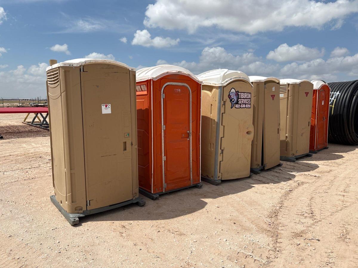 Used (6) portable toilets
