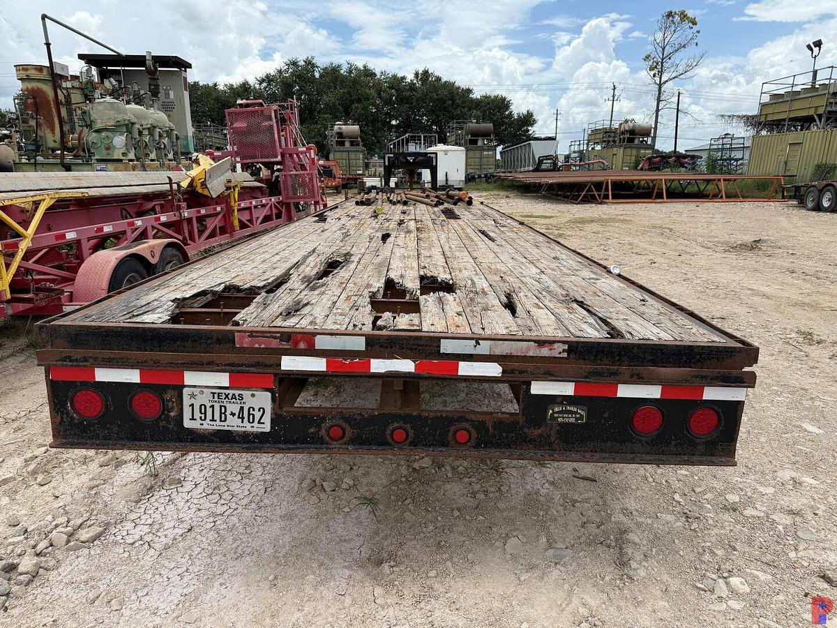 Used 2005 JAMIES WELDING 40’ X 102” T/A DUAL WHL. FLATBED GOOSENECK TRAILER
