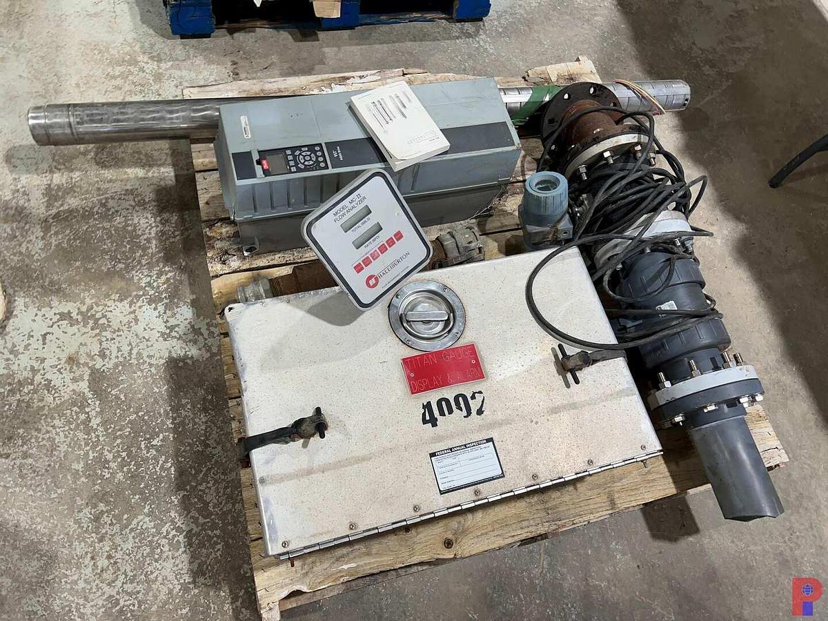 Used PALLET W/ TITAN GUAGE DISPLAY & ALARM W/ MODEL MC-II FLOW ANALYZER & SEE DETAILS