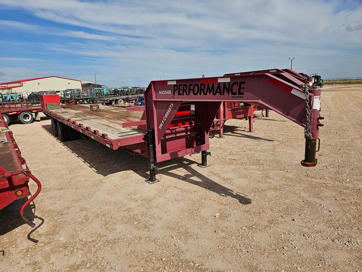 Used 2012 PARKER TRAILERS 30’ X 102” T/A GOOSENECK TOOL TRANSPORT TRAILER