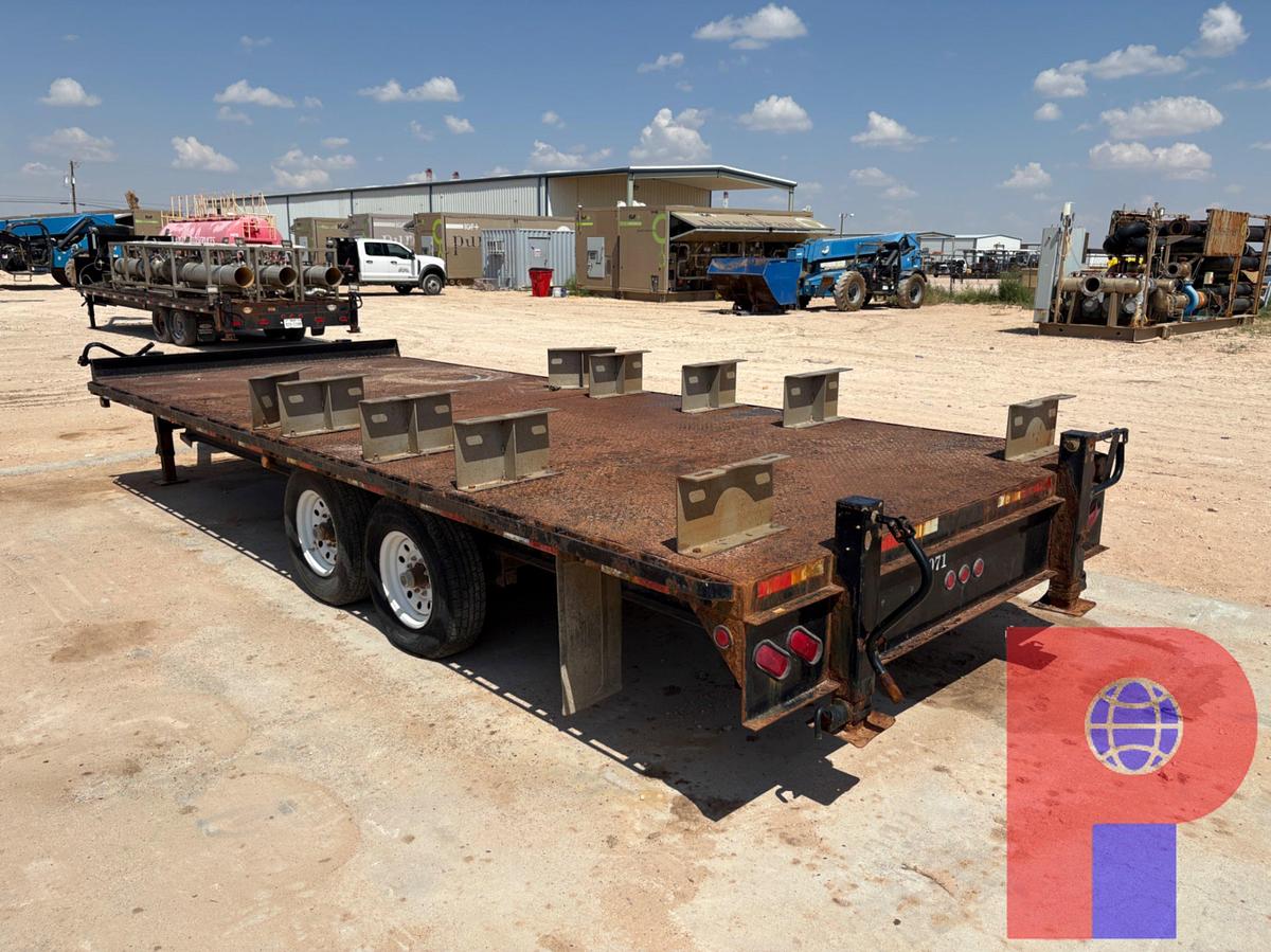 Used 2019 BIG BUBBA'S TRAILERS 20’ X 8’ T/A BUMPER PULL FLATBED UTILITY TRAILER