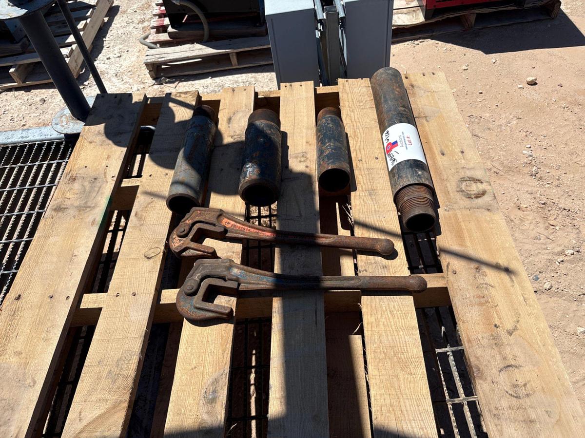 Used (2) gearench 1-1/2” rod wrenches & (4) assorted x-over subs
