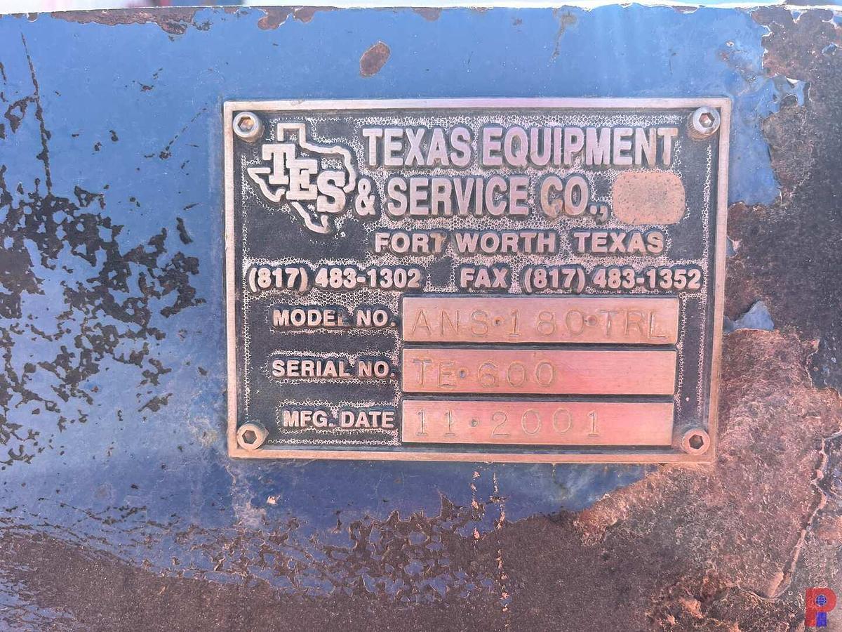 Used 2001 TEXAS EQUIPMENT & SERVICE T/A NITROGEN PUMP TRAILER