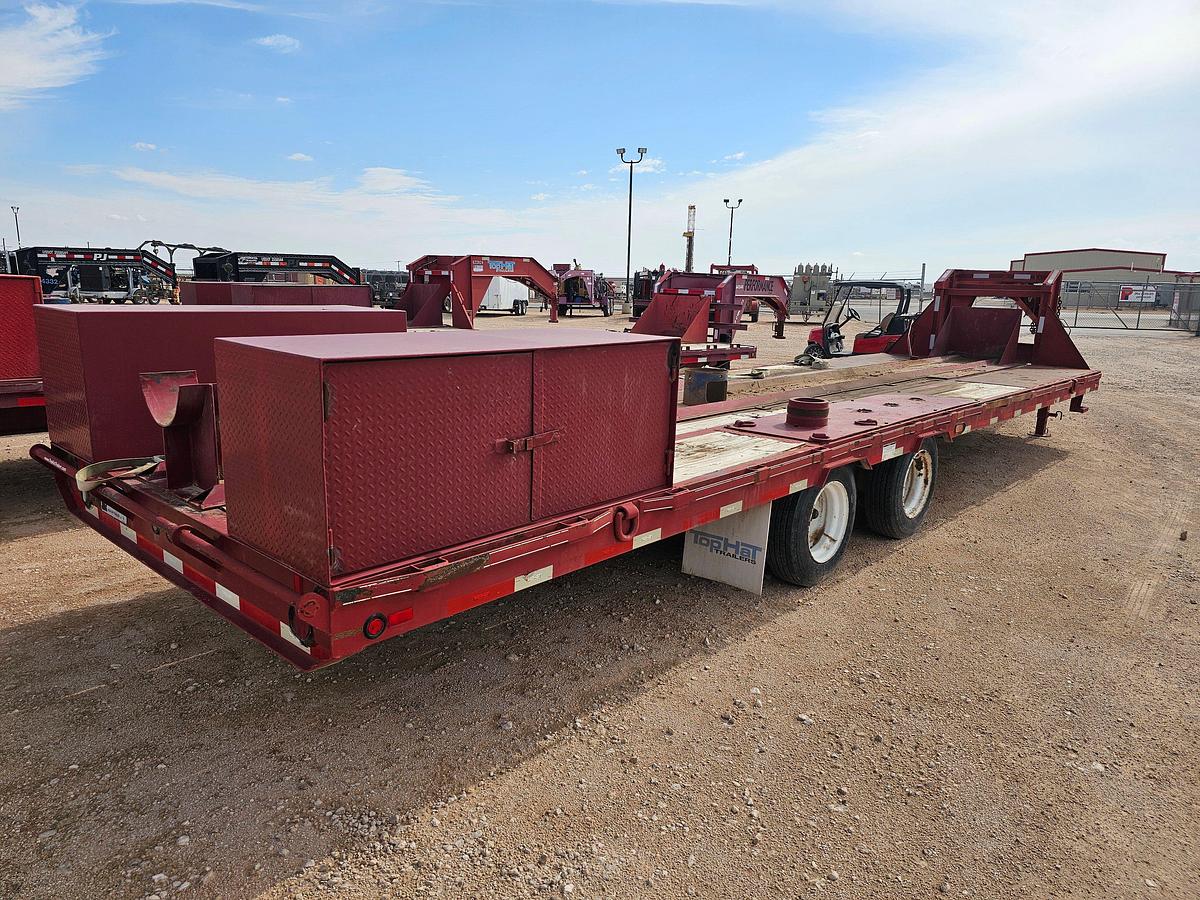 Used 2013 TOP HAT TRAILERS 30’ X 102” T/A GOOSENECK TOOL TRANSPORT TRAILER