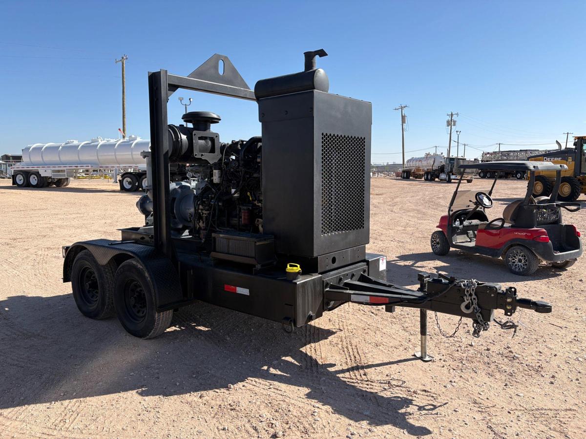 Used Pioneer prime series 6X4X17 cent pump mtd on t/a bumper pull trailer