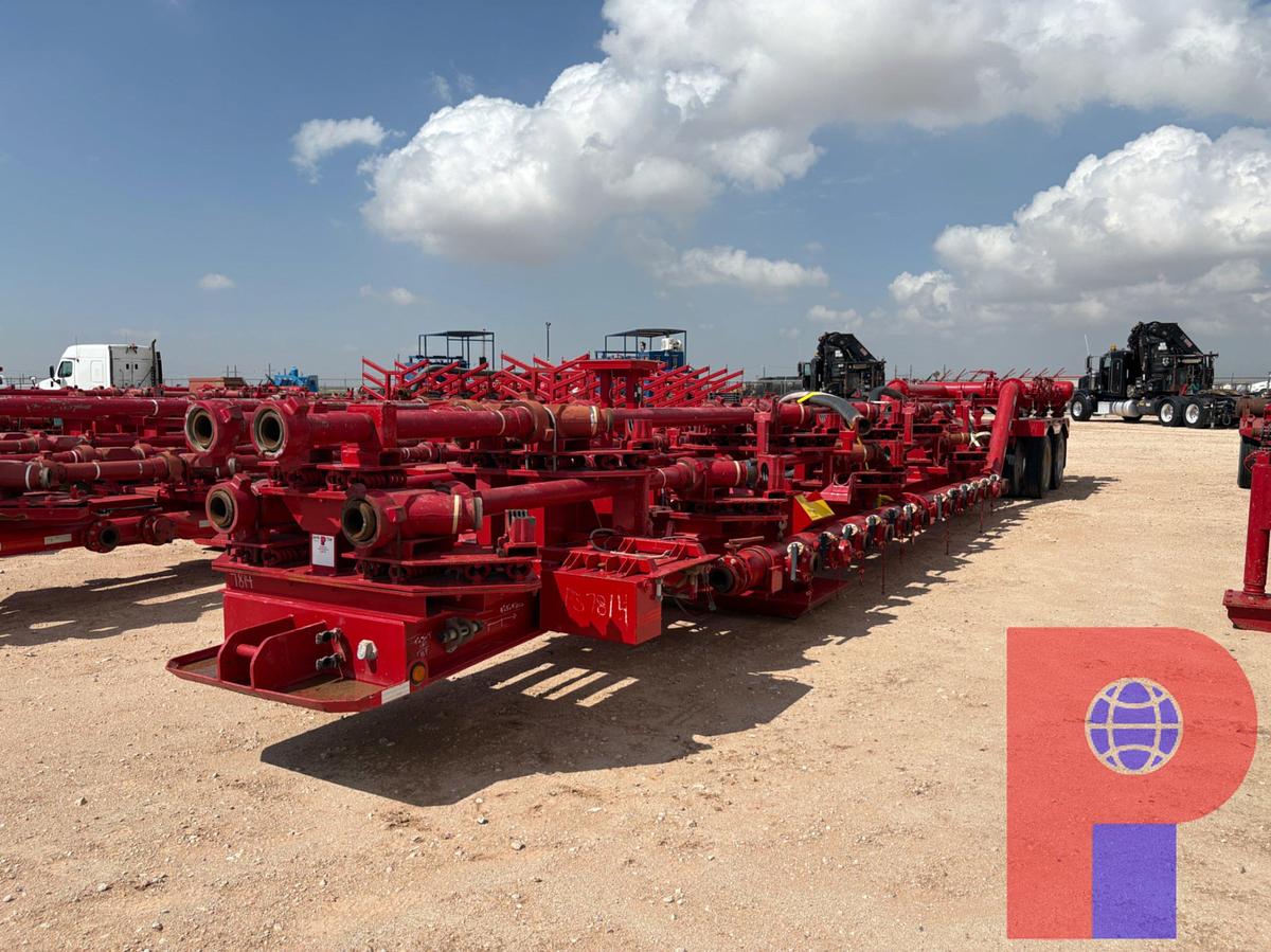 Used 2017 BO’S BETTER BUILT 48’ 14-ARM T/A FRAC MISSLE/MANIFOLD TRAILER