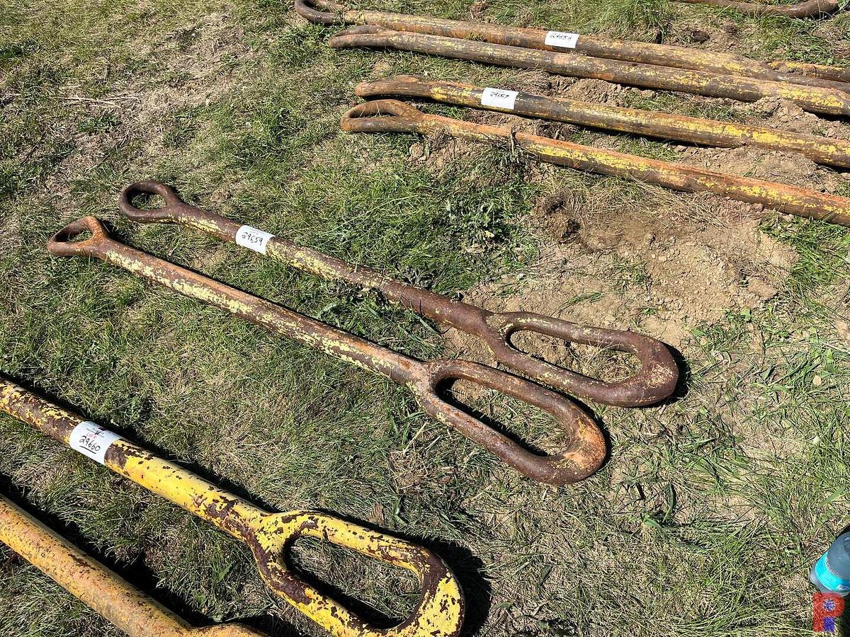 Used (2) 2” X 72” ELEVATOR LINKS
