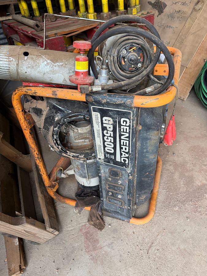 Used (10) VARIOUS BRAND GAS GENERATORS F/ PARTS ONLY