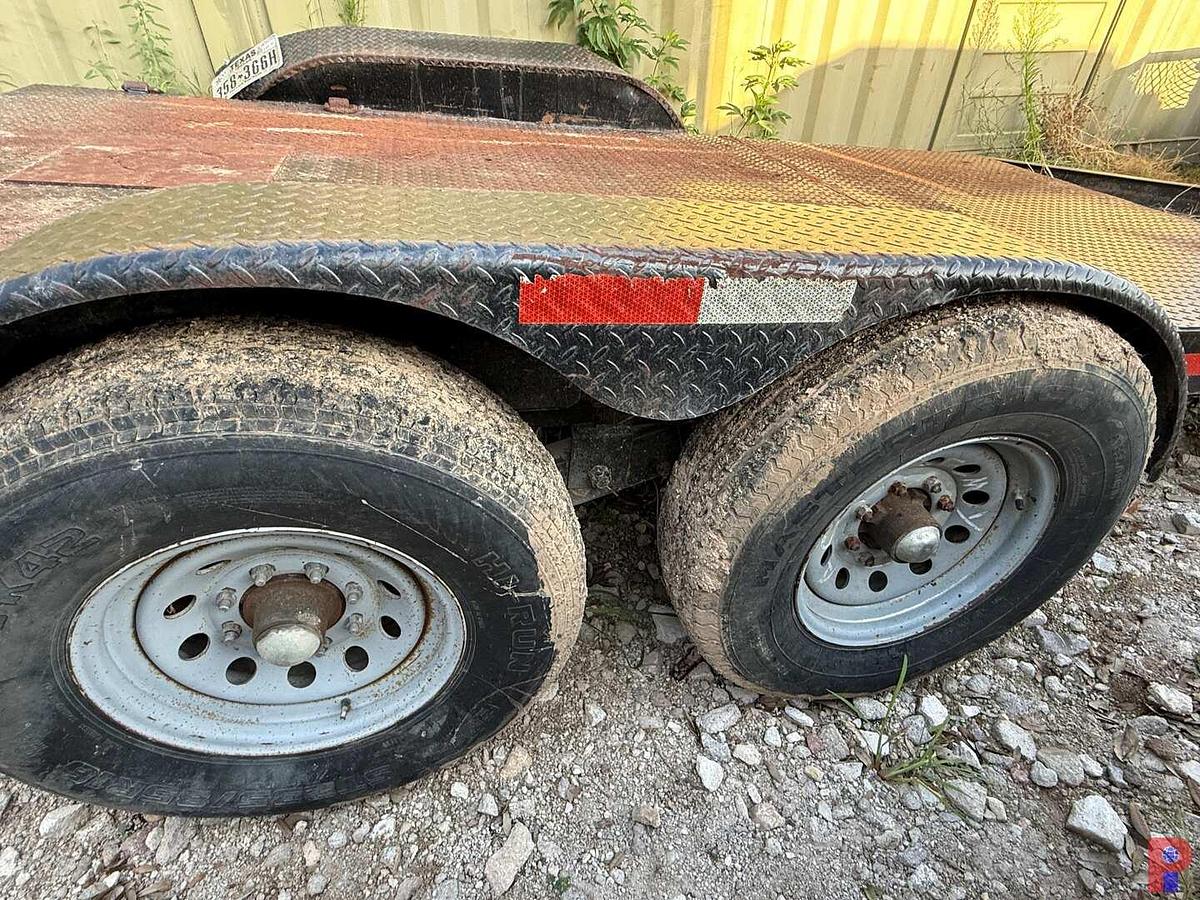 Used 12’ T/A STEEL FLATBED BUMPER PULL TRAILER