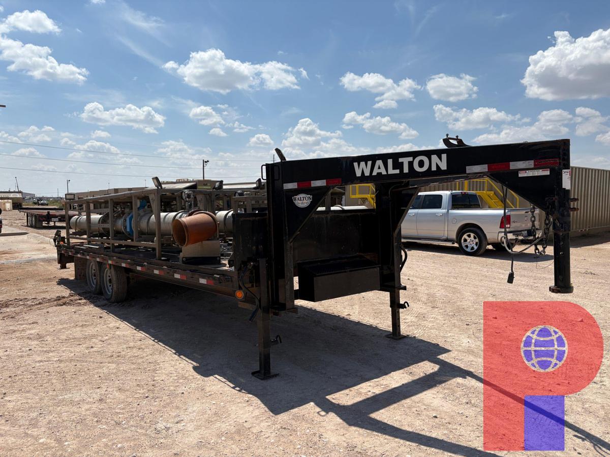Used 2022 WALTON 24’ X 8’ T/A GOOSENECK WATER MISSLE TRAILER