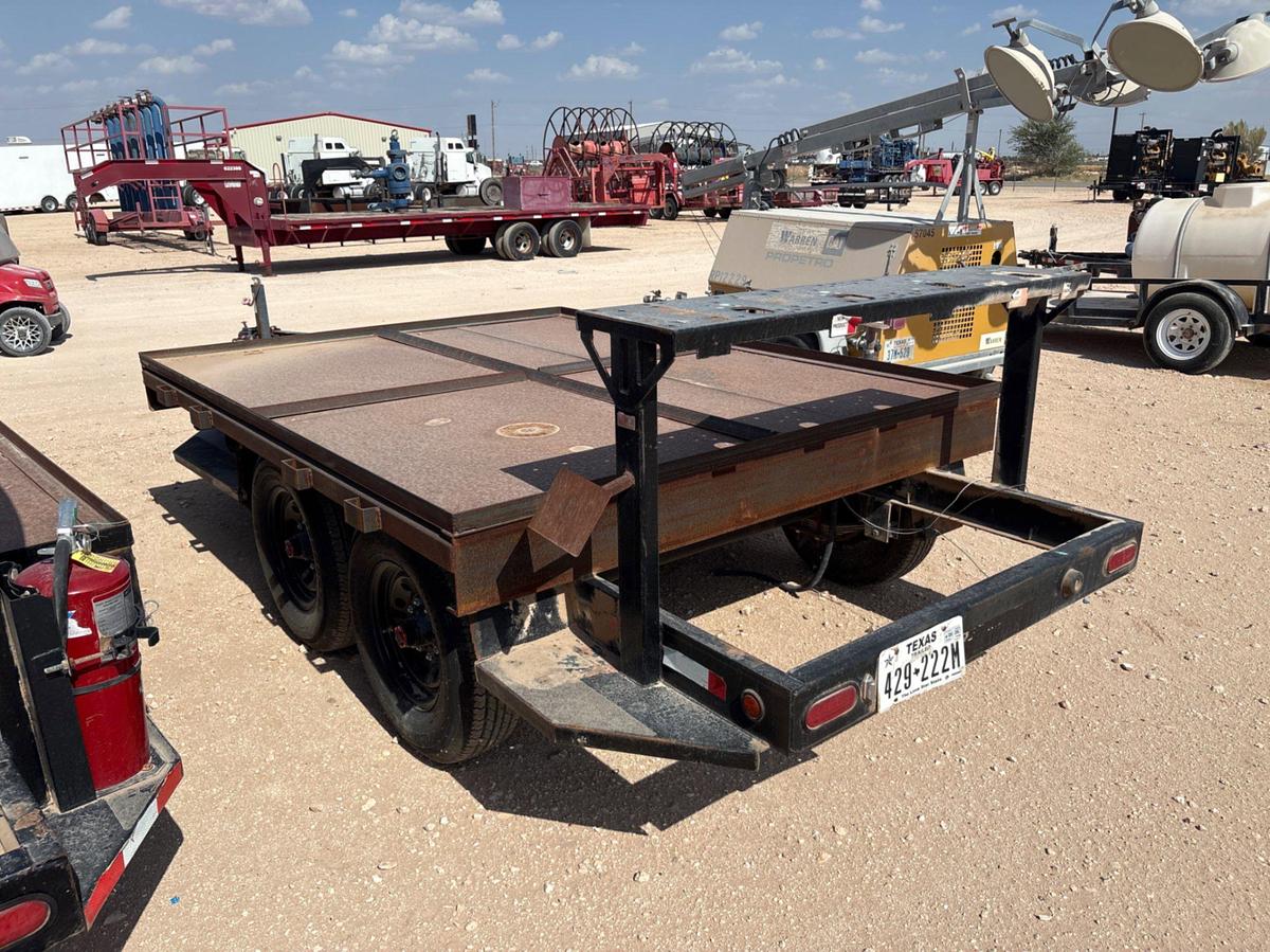 Used 2018 SAGE OIL VAC 12’ X 89” T/A BUMPER PULL TOTE TRANSPORT TRAILER