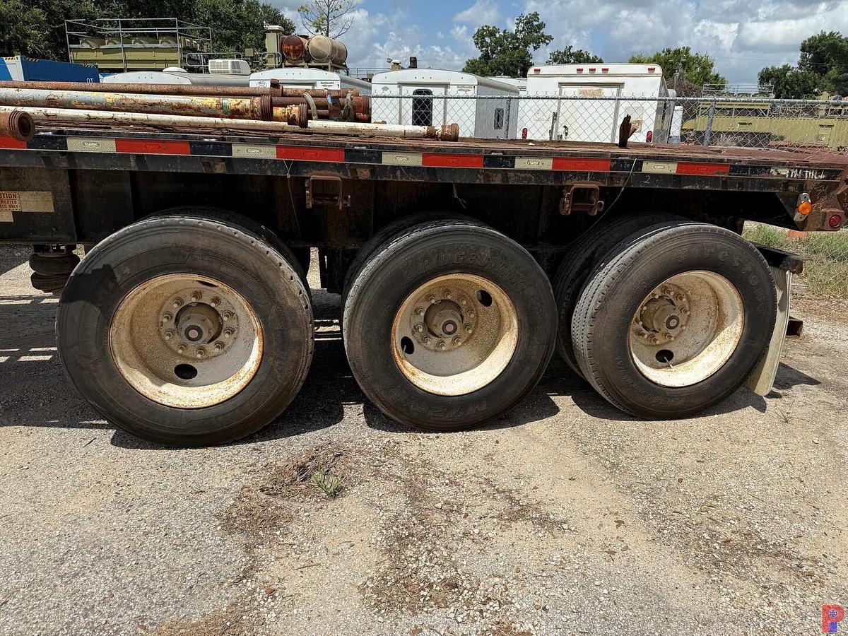 Used 2012 CLARK TRAILER SERVICE 45' X 102" TRI AXLE FLATBED OILFIELD FLOAT TRAILER