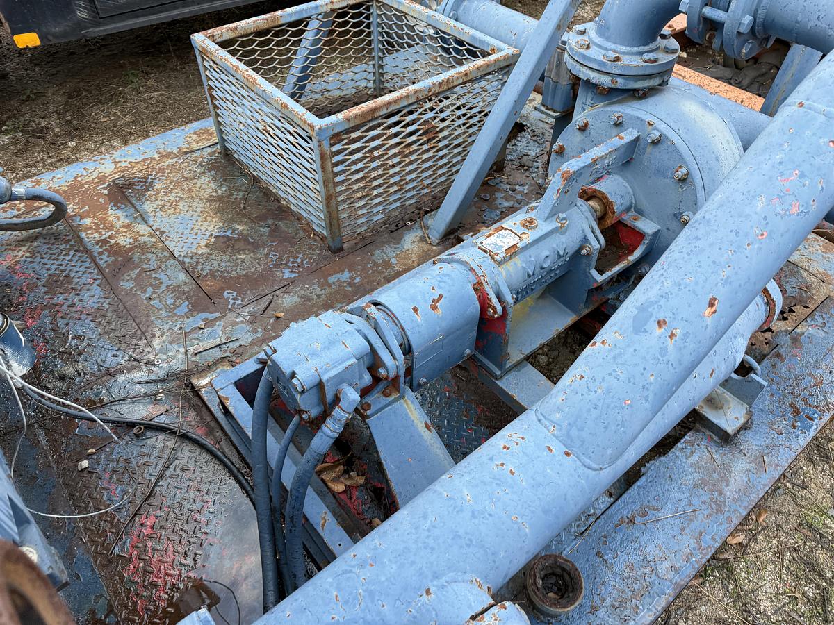 Used KERR T60WS 600 HP TRIPLEX WELL SERVICE PUMP SKIDDED P/B CATERPILLAR C15