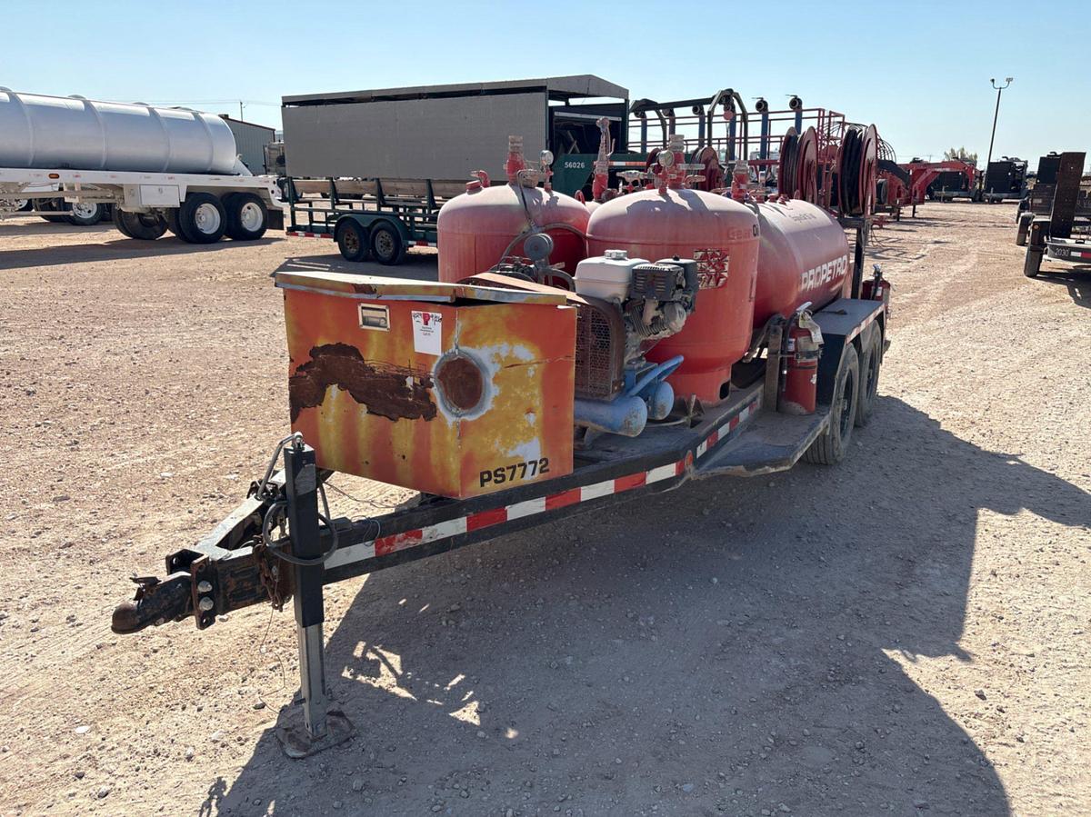 Used 2017 SAGE OIL VAC 14’ X 5’ T/A BUMPER PULL LUBE TRAILER