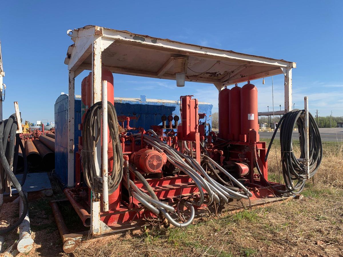 Used 15’ L x 8’ W x 11’ T Skidded BOP Closing Unit