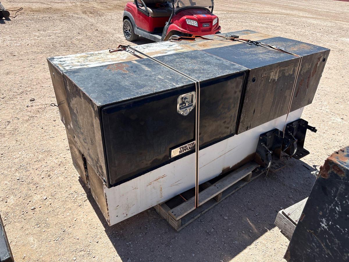 Used (3) 6’ x 1’ x 16” toolboxes & (2) 3’ x 1.5’ x 1.5’ toolboxes