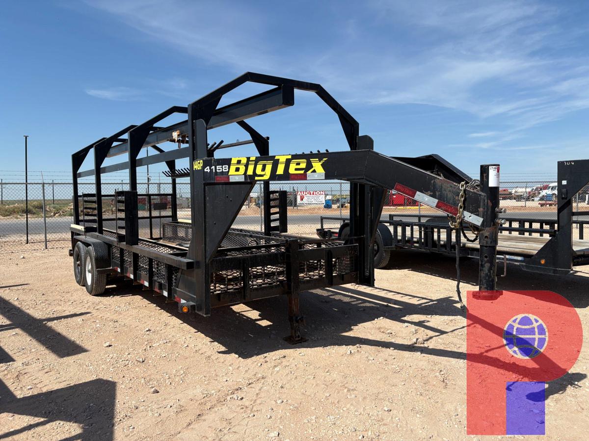 Used 2013 BIG TEX 20’ X 7’ T/A GOOSENECK MONORAIL TRAILER