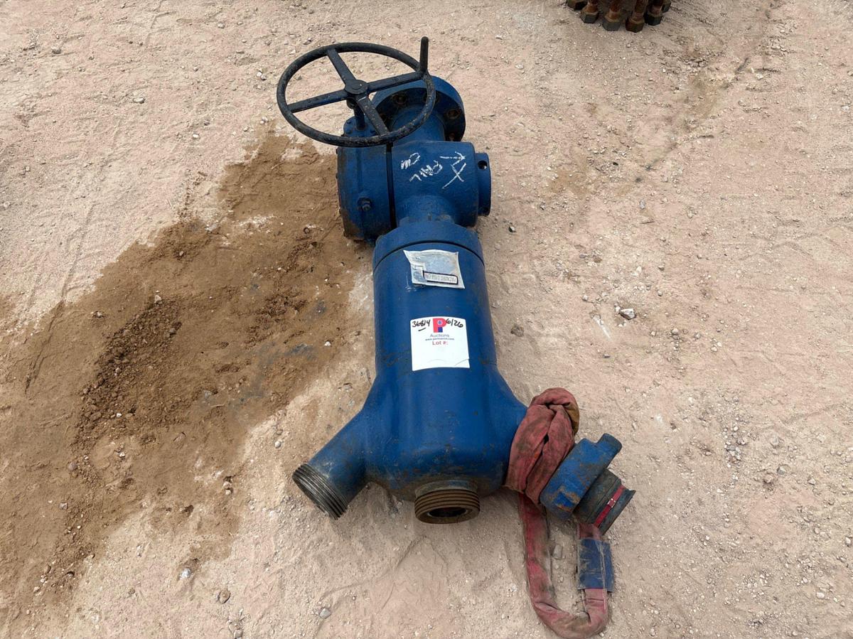 Used 3” ball valve w/ 3-outlet manifold