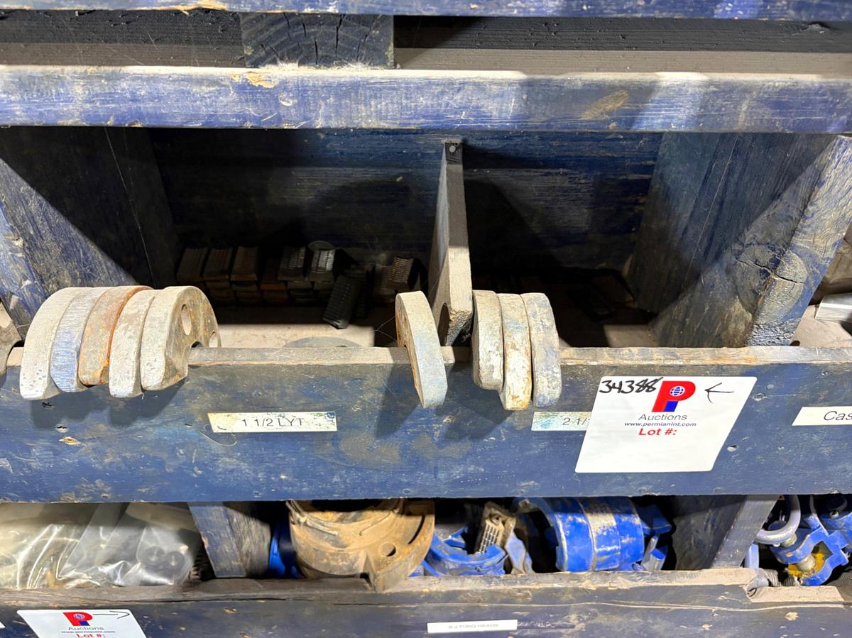 Used (3) shelf sections of LYT slip type elevator parts/dies