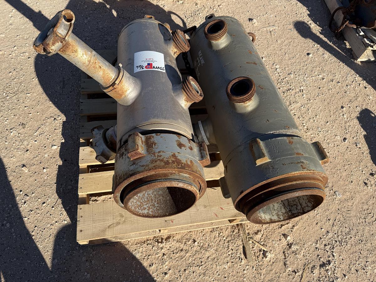 Used (2) MULTI-SIZE SINGLE PLUG CEMENT HEADS