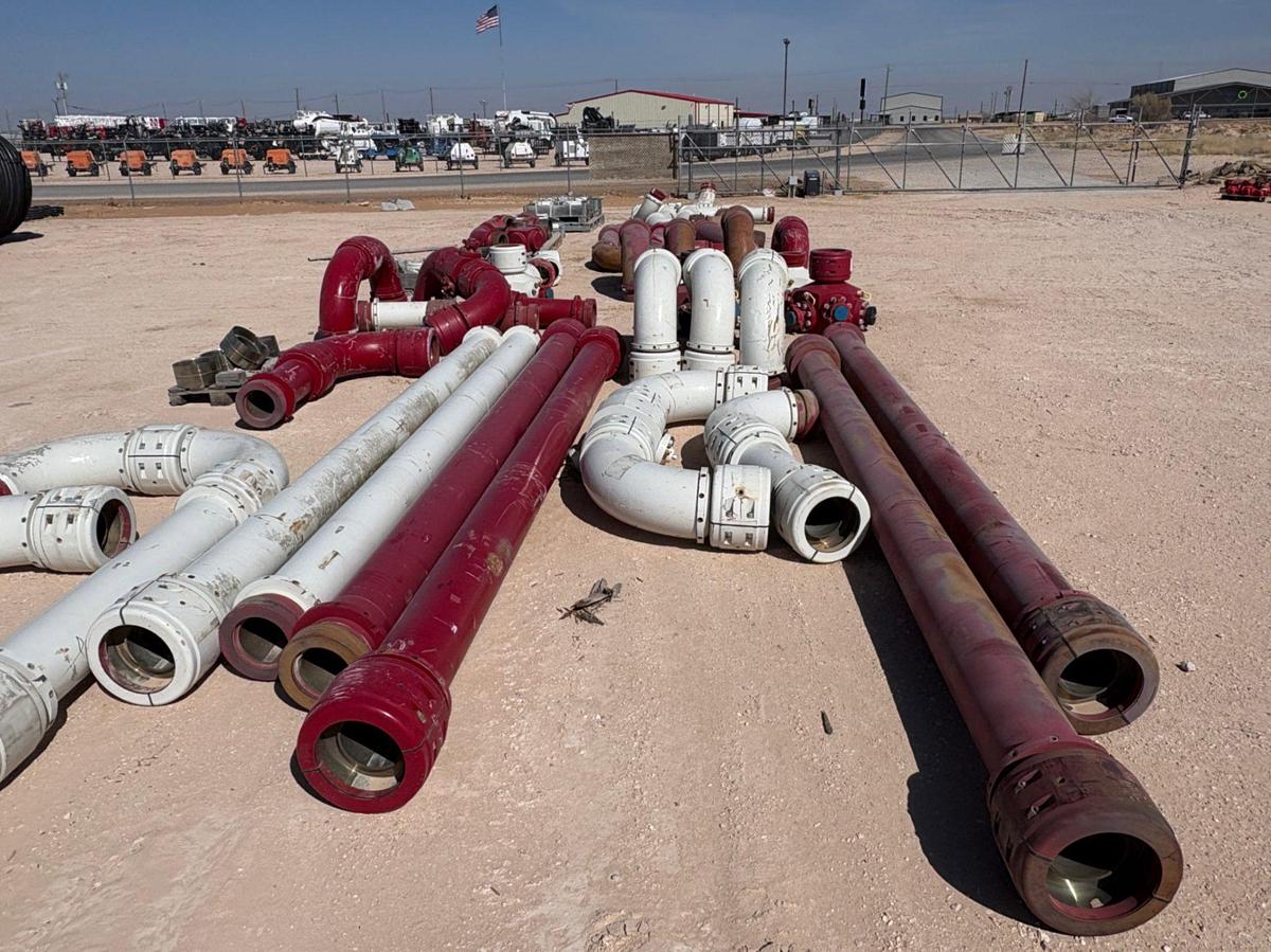 Used 8” NOV QUICKLATCH BIG BORE FRACMAXX FLOW IRON PIPE PACKAGE