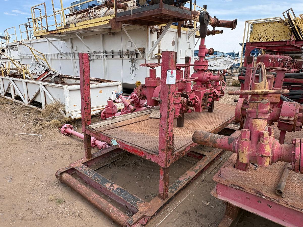 Used 5k choke manifold w/ transport skid