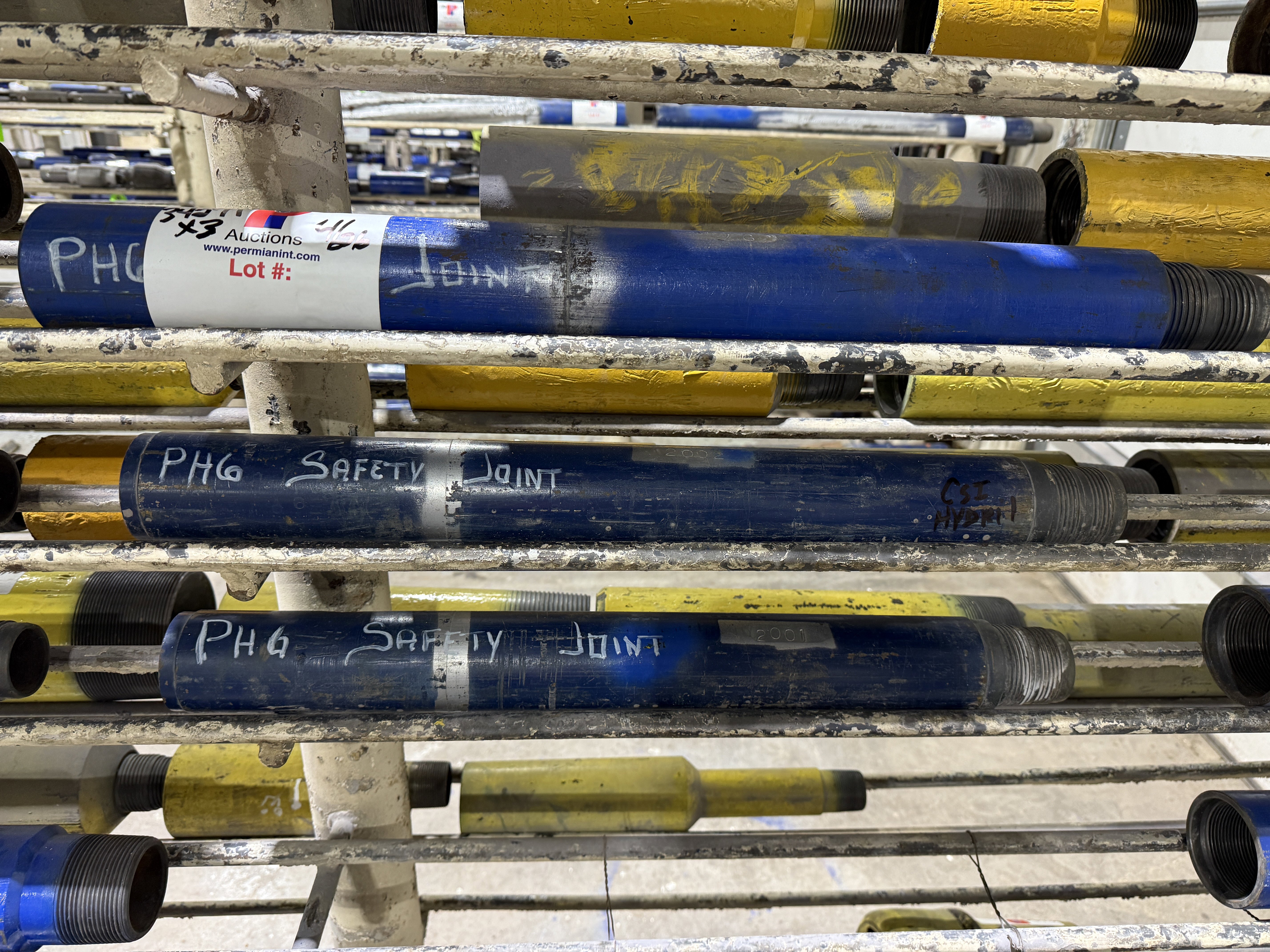 Used (3 X $) 2-3/8 PH6 & (2) CSI HYDRILL SAFETY JOINTS