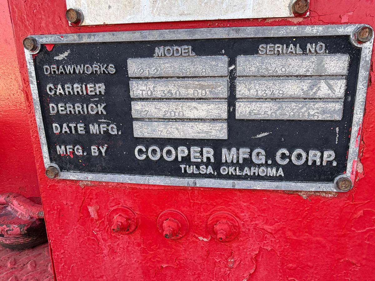 Used 1979 COOPER LTO-350-DD 5-AXLE WELL SERVICE RIG