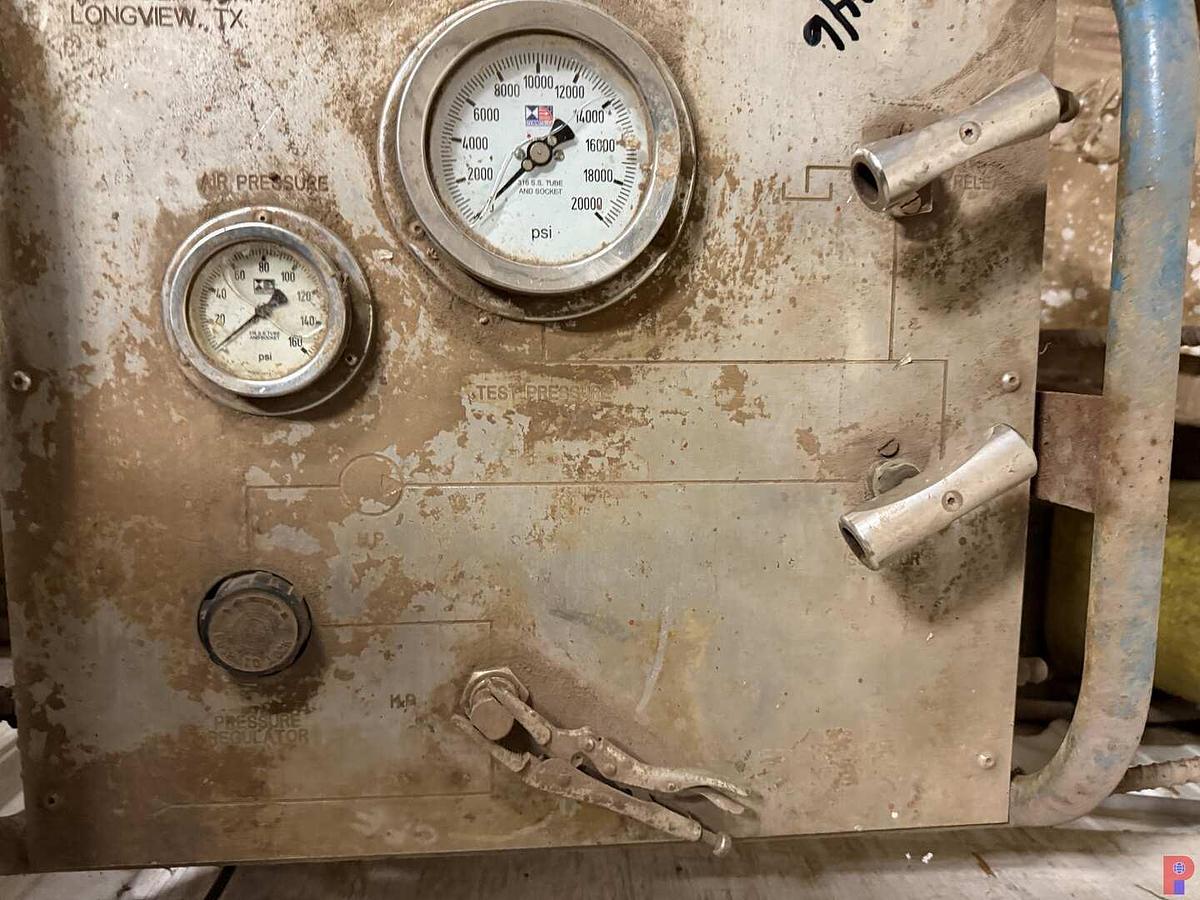 Used LORIMER 20K PSI TEST PUMP UNIT