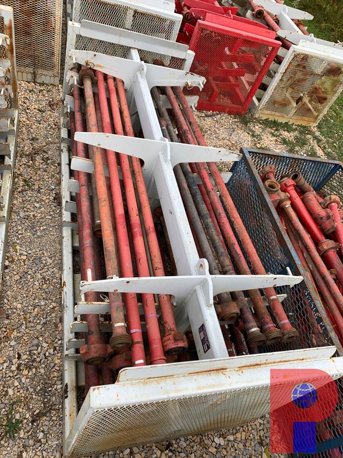 Used (36) JTS. OF 2” FIG 1502 15K WP FLOW IRON ON TRANSPORT RACK