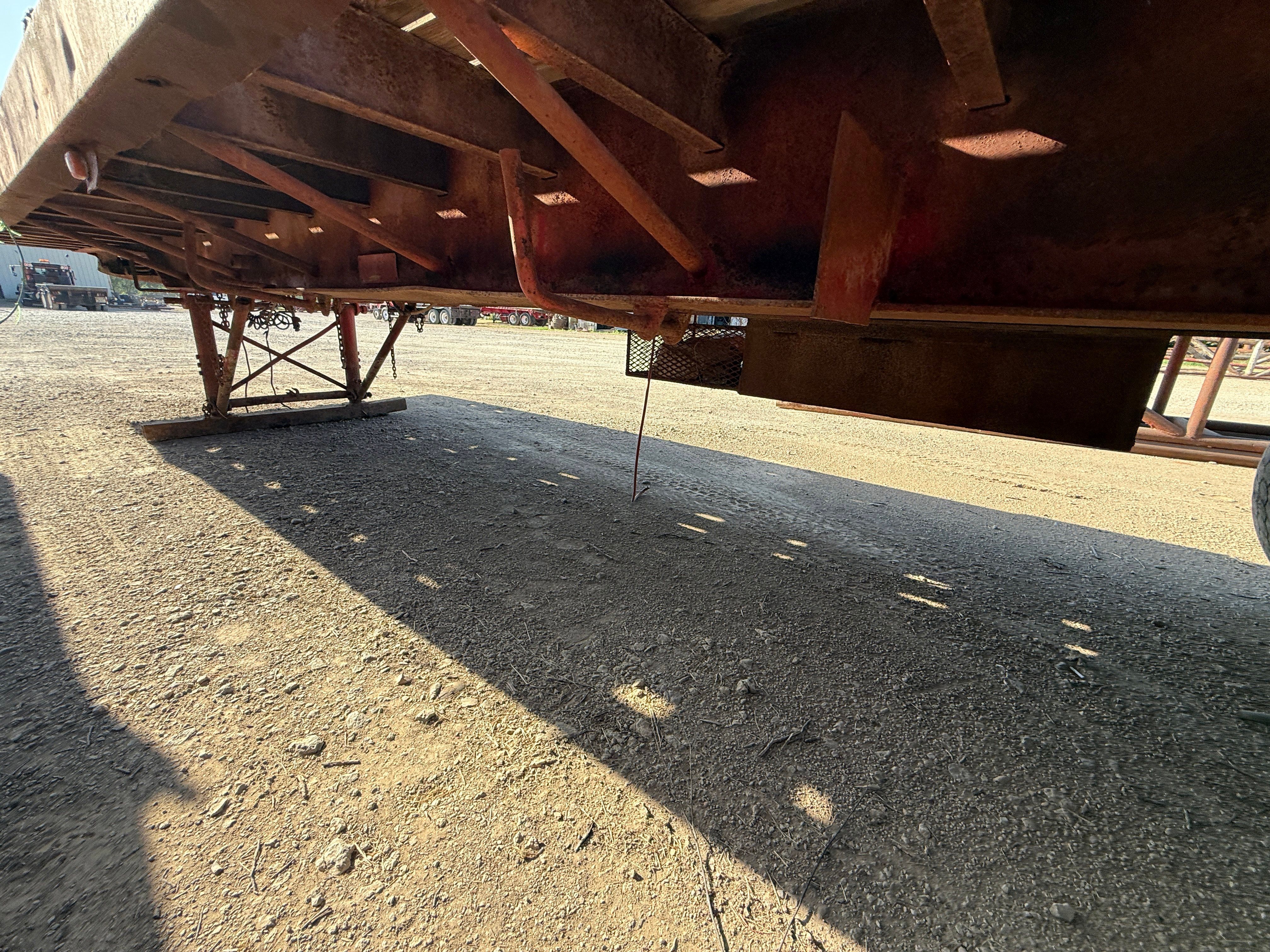 Used SHOPMADE 36’ x 96” T/A FLATBED OILFIELD FLOAT