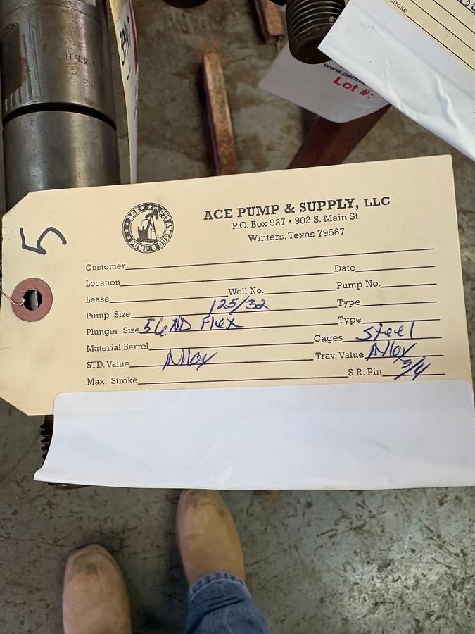 Used 1-25/32” 58ND FLEX CS/ STAND VALVE PLUNGER