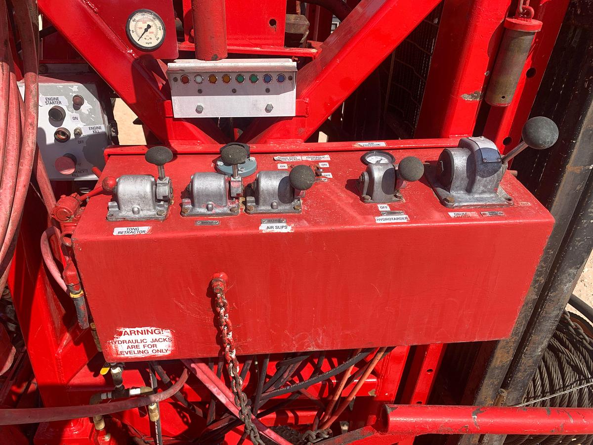 Used 2012 EAGLE 5-AXLE WELL SERVICE RIG 104'x300k MAST (2022 Cat IV, FULLY TOOLED WITH CERTIFICATION PAPERWORK, FEILD READY)