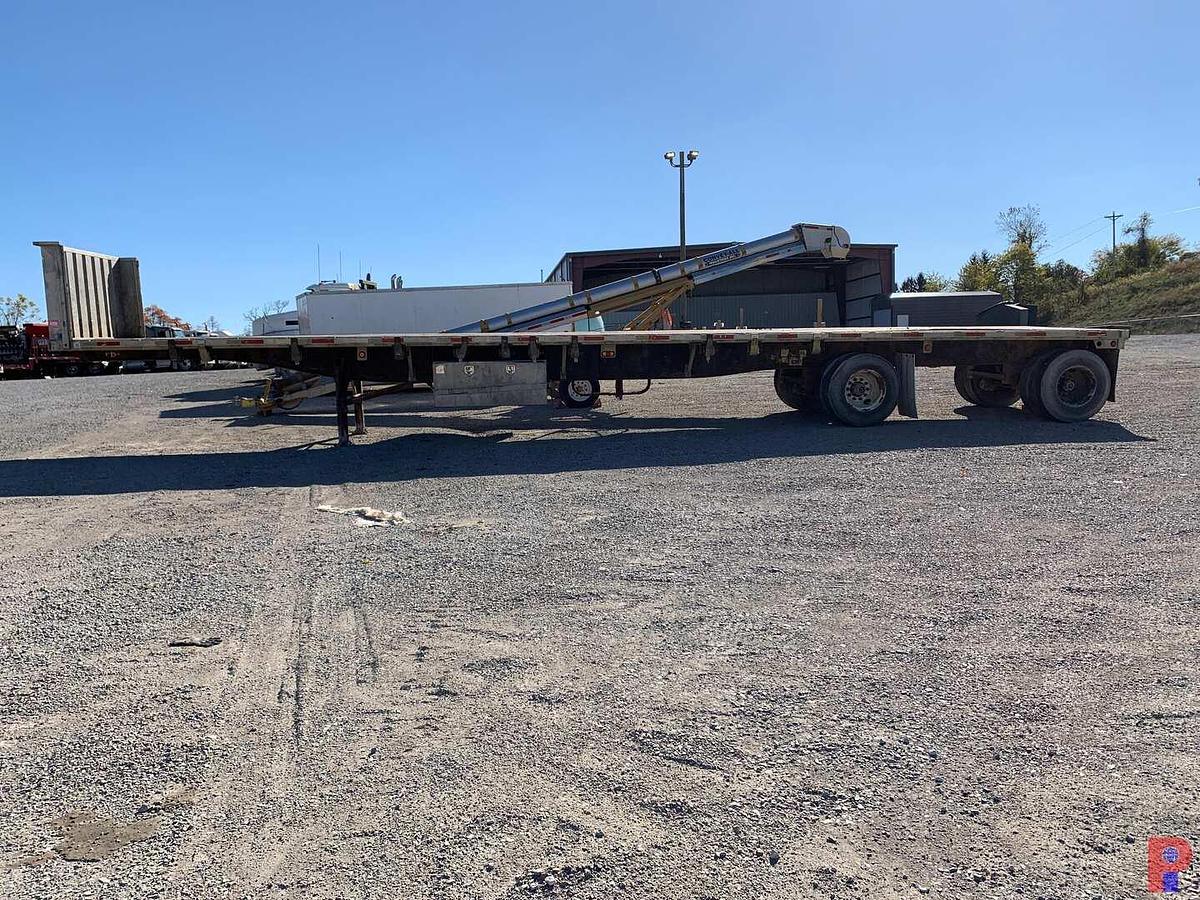 Used 47’ 7” X 8’ DUAL TANDEM FLAT DECK TRAILER