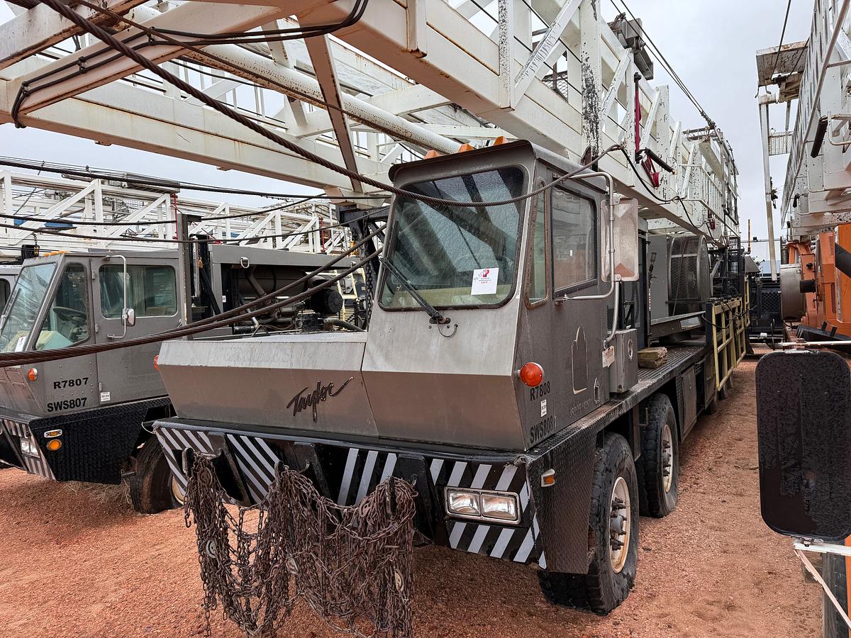 Used 2008 TAYLOR C500 DD 104'-250K 5-AXLE WELL SERVICE WORKOVER RIG