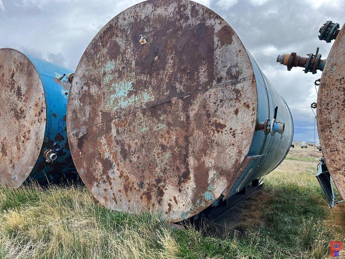 Used NATCO SKIDDED 12’DIAMETER X 20’H 400BBL VERTICAL STORAGE TANKP