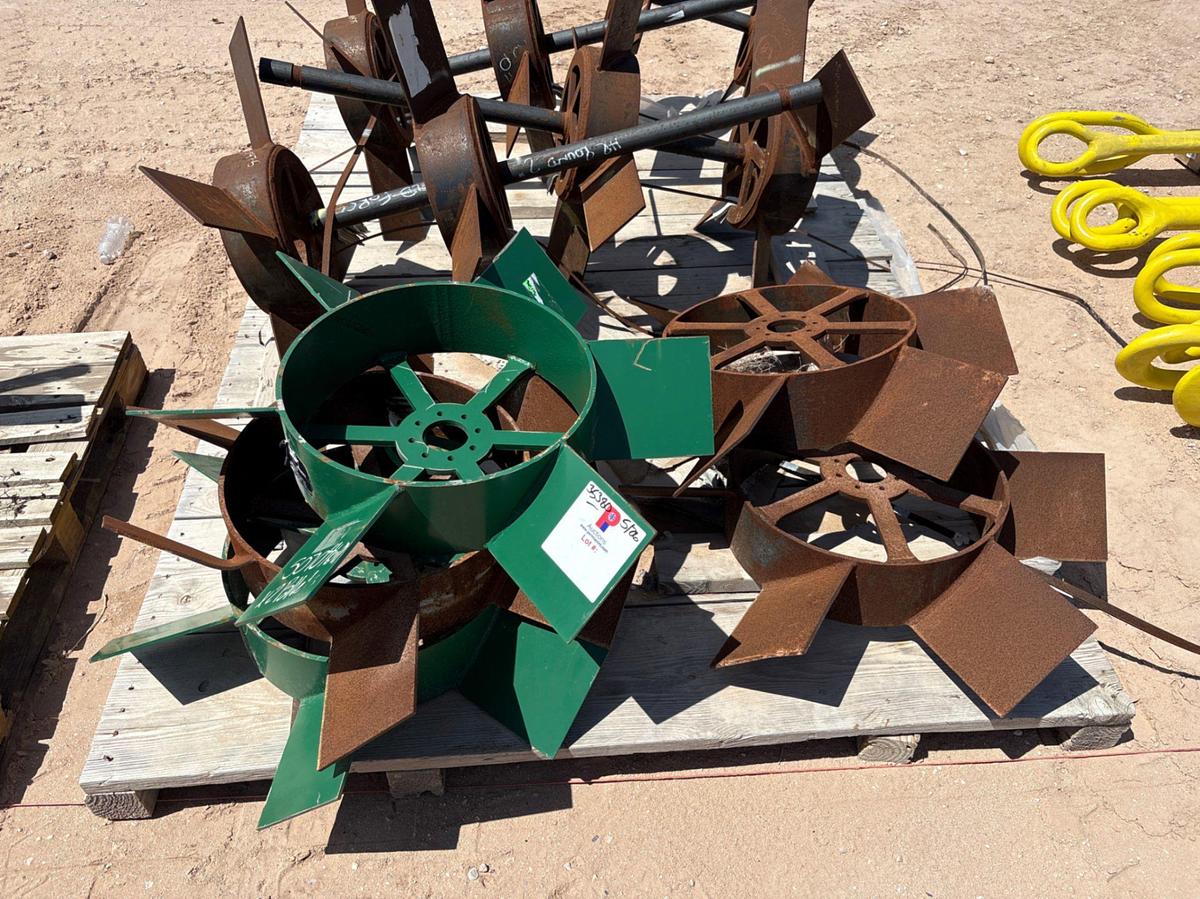 Used Lot of assorted 35” & 36”DIA mixing agitators